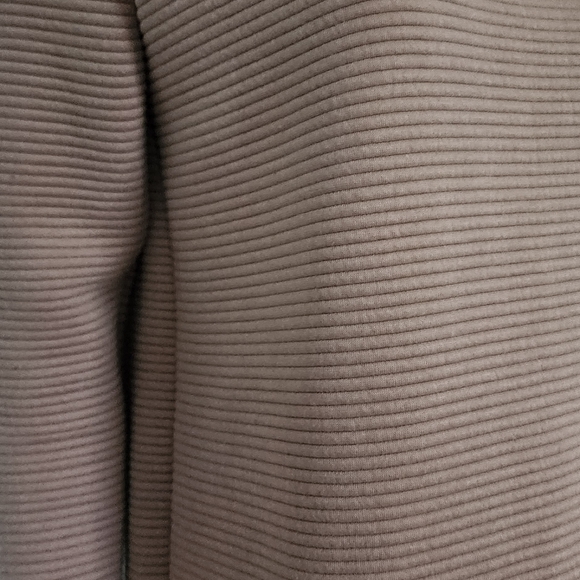 ASOS DRESS BEIGE RIBBED THICK SHIFT DRESS SZ.4 - Picture 2 of 9